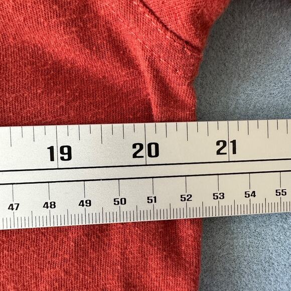 frye and co. mens polo shirt lt tall burgundy cotton blend short sleeve preowned - Picture 8 of 9